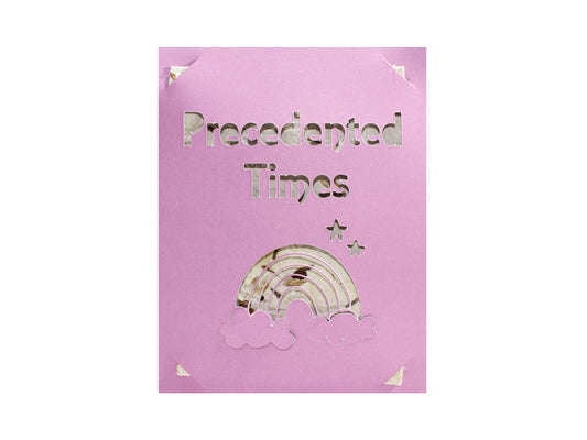 Precedented Times card, pack of 5 cards with plantable seed paper and envelopes