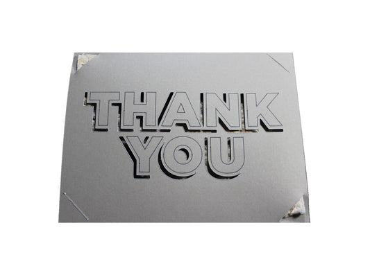 THANK YOU card, pack of 5 cards with plantable seed paper and envelopes