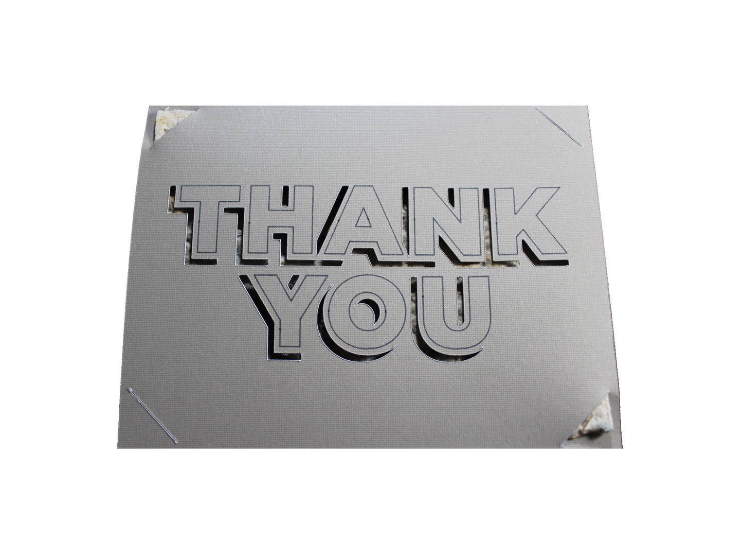 THANK YOU card, pack of 5 cards with plantable seed paper and envelopes